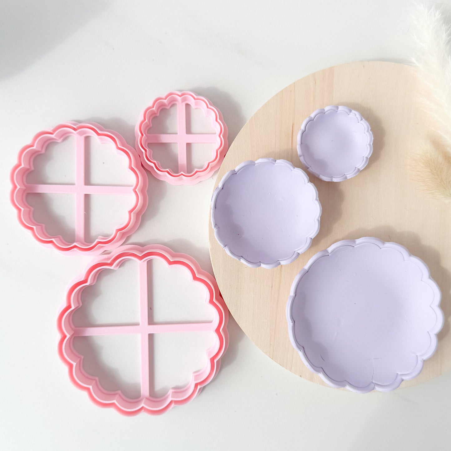 Border Scalloped Trinket Dish - Clay Cutter - June 2025 Launch