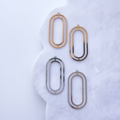 Oval line Bezel Charm- 10 PIECES - June 2026 Launch