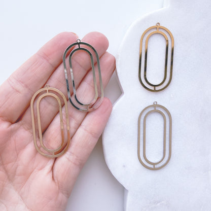 Oval line Bezel Charm- 10 PIECES - June 2026 Launch