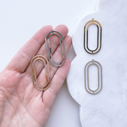 Oval line Bezel Charm- 10 PIECES - June 2026 Launch