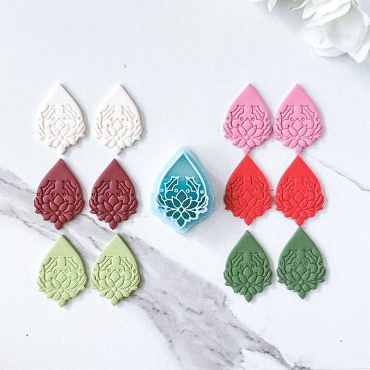 Poinsettia Teardrop Imprint Clay Cutter - September 2025 Launch