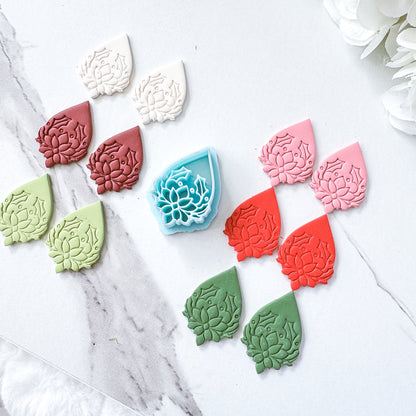 Poinsettia Teardrop Imprint Clay Cutter - September 2025 Launch