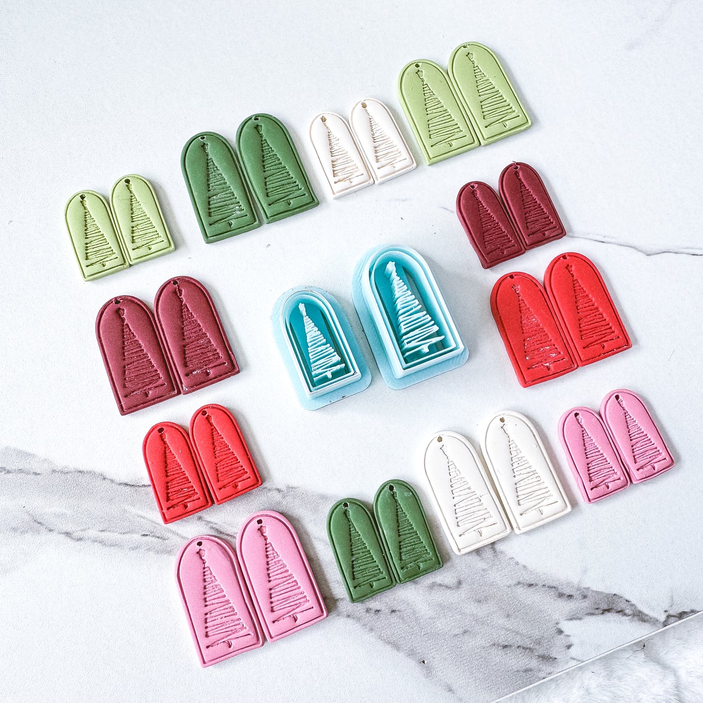 Tall Arch Christmas Tree Imprint Clay Cutter - September 2025 Launch
