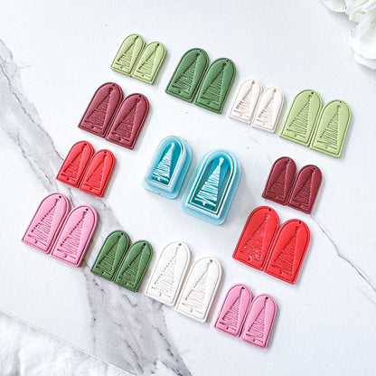 Tall Arch Christmas Tree Imprint Clay Cutter - September 2025 Launch