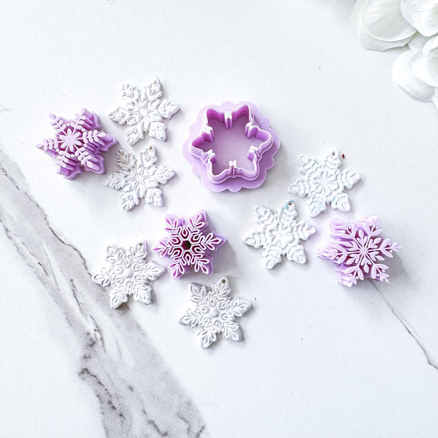 Snowflake Cutter + 3 Matching Stamps - September 2025 Launch