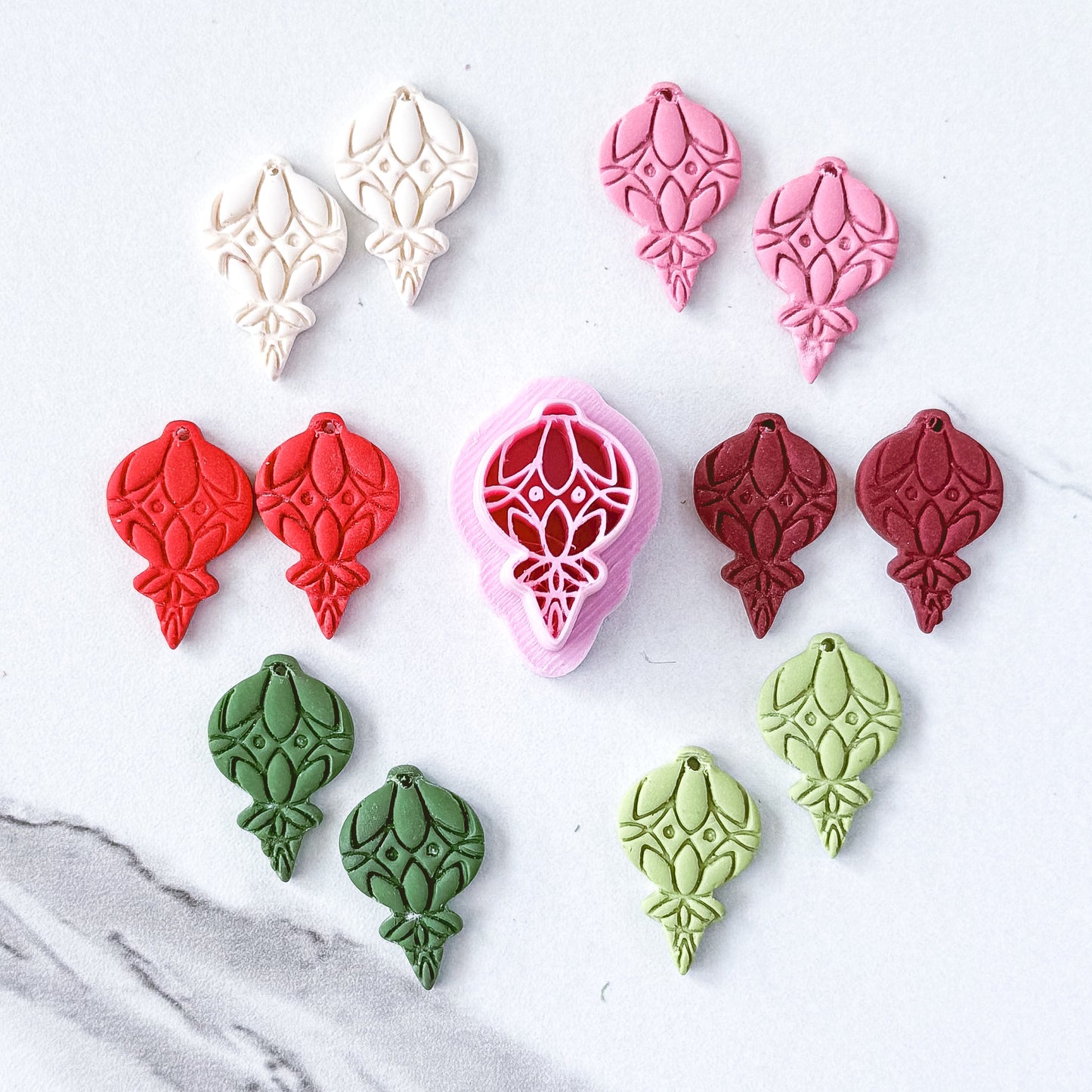 Retro Imprint Christmas Bulb Clay Cutter - September 2025 Launch