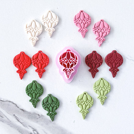 Retro Imprint Christmas Bulb Clay Cutter - September 2025 Launch