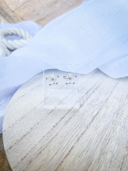 CZ Flower Stud Finding - 10 PIECES - MAY LAUNCH