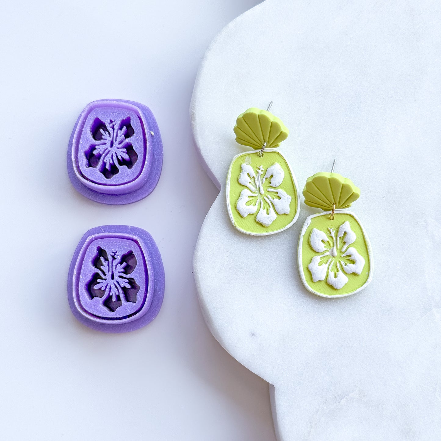 Hibiscus Emboss Frame Clay Cutter - June 2026 Launch