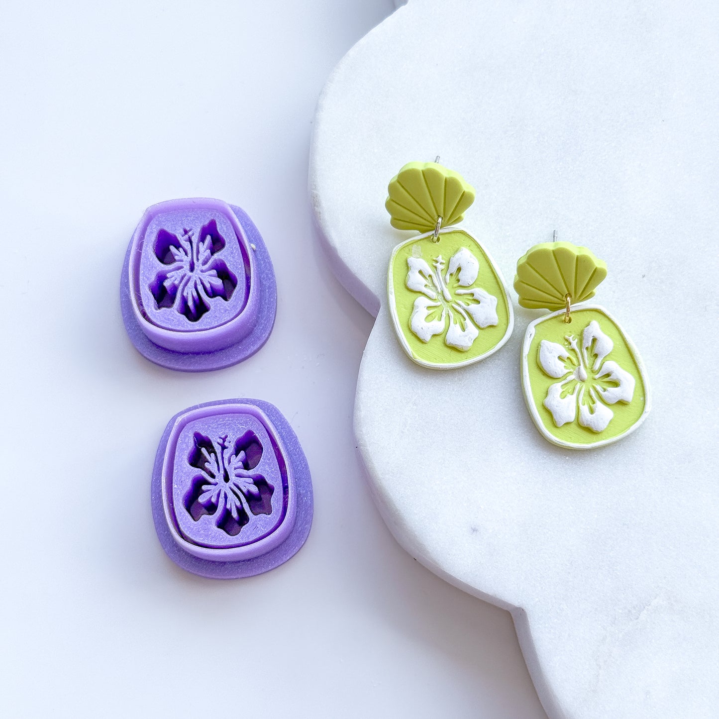 Hibiscus Emboss Frame Clay Cutter - June 2026 Launch