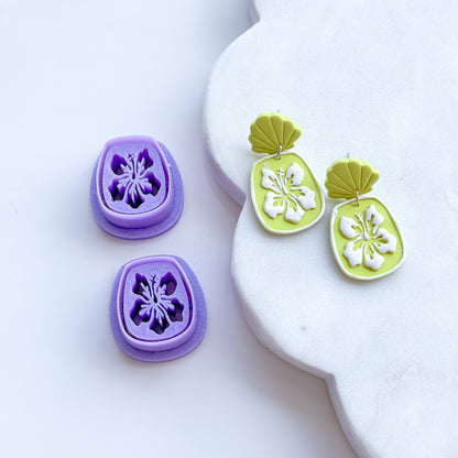 Hibiscus Emboss Frame Clay Cutter - June 2026 Launch