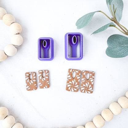 Rectangle Thin Hoop/CJR Dangle Clay Cutter - February 2026 Launch