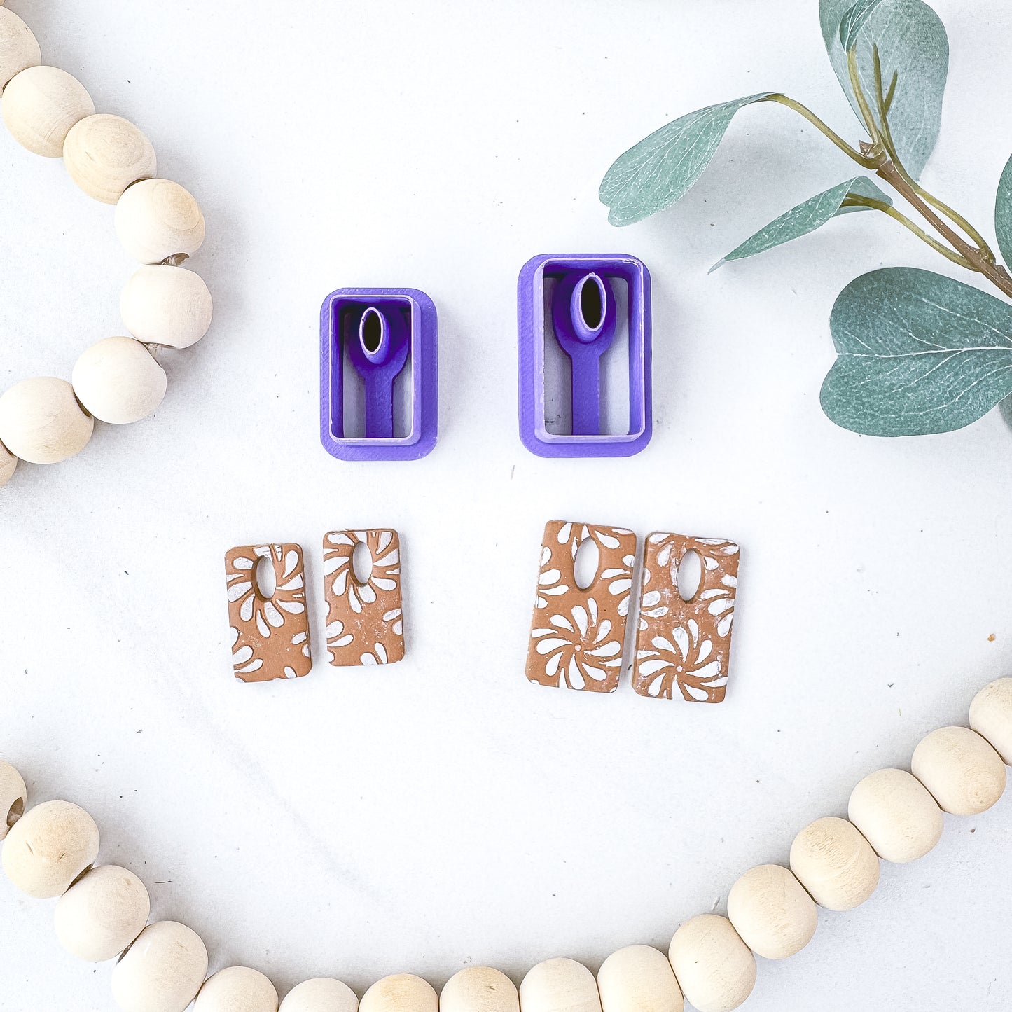 Rectangle Thin Hoop/CJR Dangle Clay Cutter - February 2026 Launch