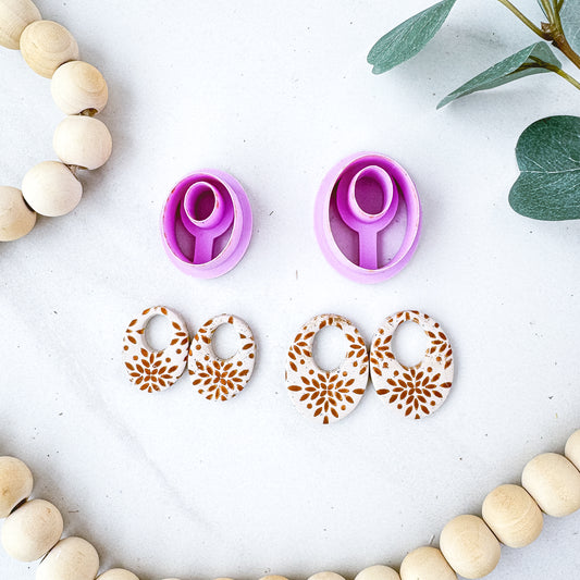 Oval LG Hoop/CJR Dangle Clay Cutter - February 2026 Launch