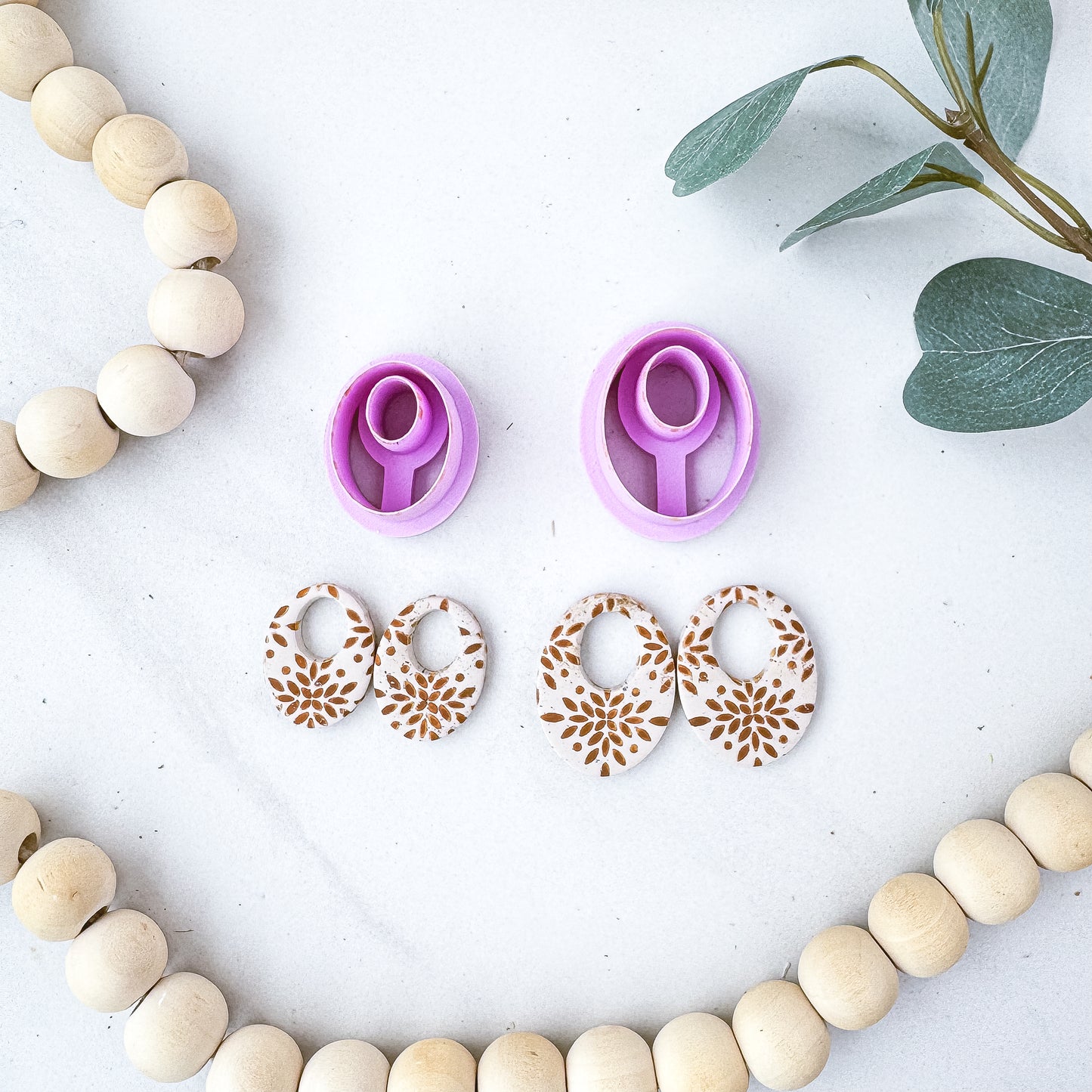 Oval LG Hoop/CJR Dangle Clay Cutter - February 2026 Launch