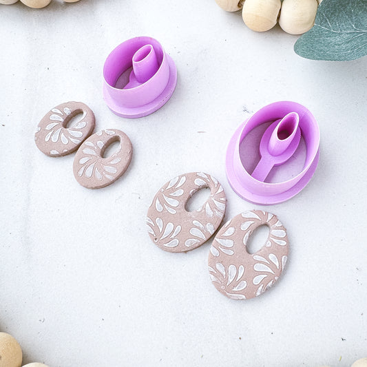 Oval Thin Hoop/CJR Dangle Clay Cutter - February 2026 Launch