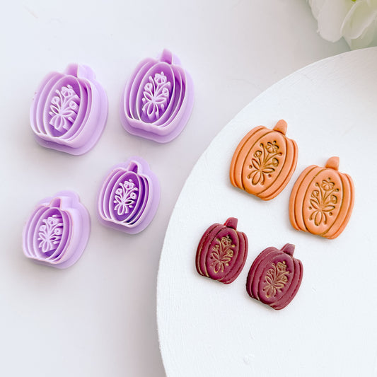 Vintage Floral Pumpkin Clay Cutter - July 2025 Launch
