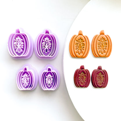 Vintage Floral Pumpkin Clay Cutter - July 2025 Launch