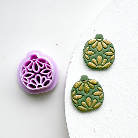 Flower Imprint Pumpkin Clay Cutter - July 2025 Launch