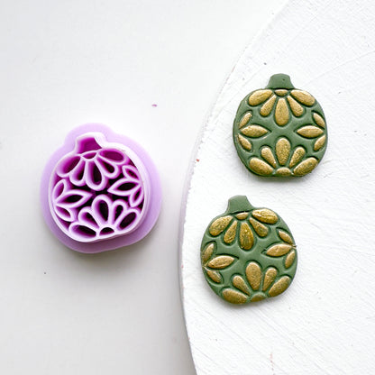 Flower Imprint Pumpkin Clay Cutter - July 2025 Launch