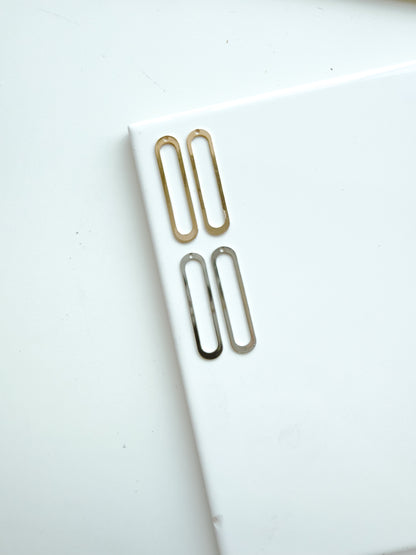 34mm*8mm Thin Long Oval Bezel Charm (10 PIECES) - September 2025 Launch
