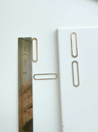 34mm*8mm Thin Long Oval Bezel Charm (10 PIECES) - September 2025 Launch