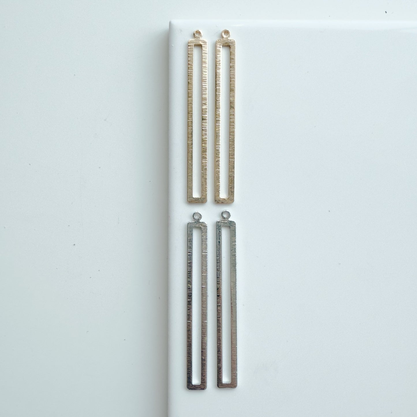 53mm*6mm Thin Rectangle Bezel Charm (10 PIECES) - September 2025 Launch