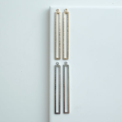 53mm*6mm Thin Rectangle Bezel Charm (10 PIECES) - September 2025 Launch