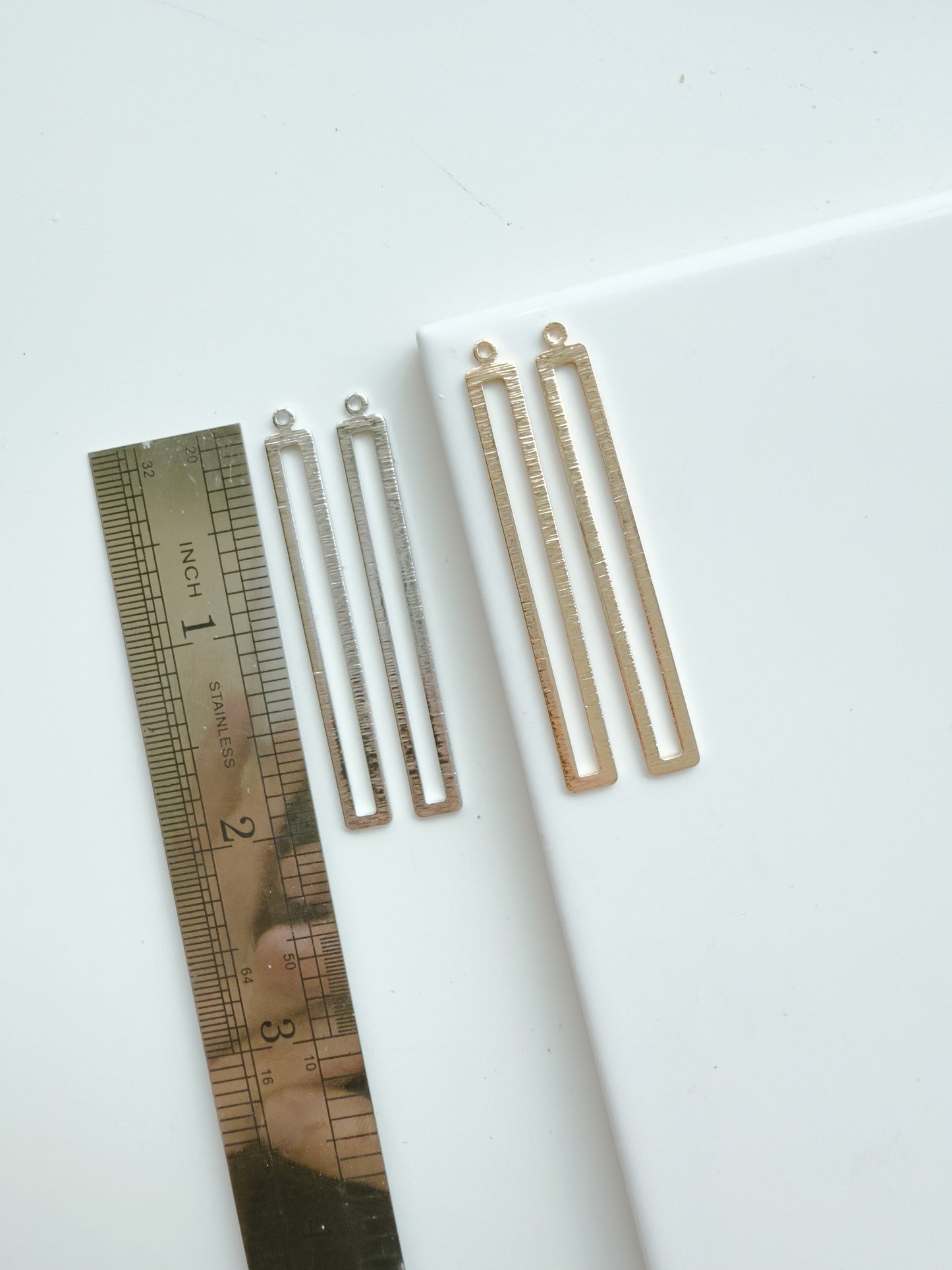 53mm*6mm Thin Rectangle Bezel Charm (10 PIECES) - September 2025 Launch