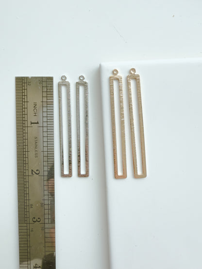 53mm*6mm Thin Rectangle Bezel Charm (10 PIECES) - September 2025 Launch