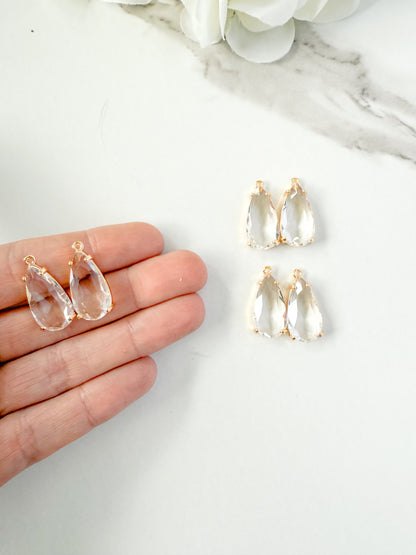 Wide Tear CZ Charm - 10 PIECES - September 2025 LAUNCH