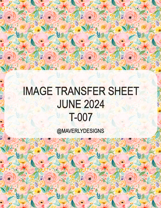 T-007 - Image Transfer Sheet - June 2024 Launch