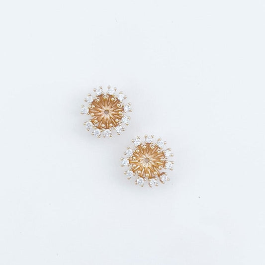 CZ Halo Flower Center - 15mm - 10 PIECES - June Launch