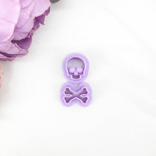 Skull and Cross Bones Clay Cutter Duo - August Launch