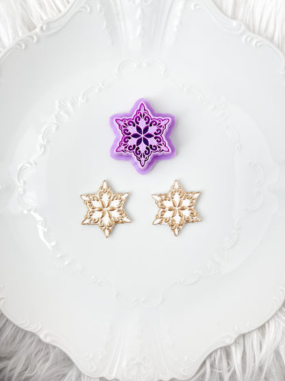 Fancy Imprint Snowflake Clay Cutter - September 2023