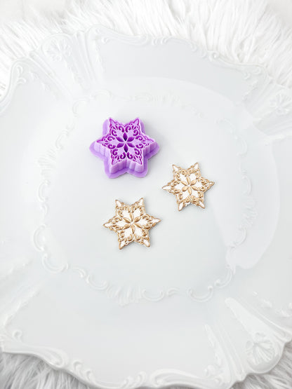 Fancy Imprint Snowflake Clay Cutter - September 2023