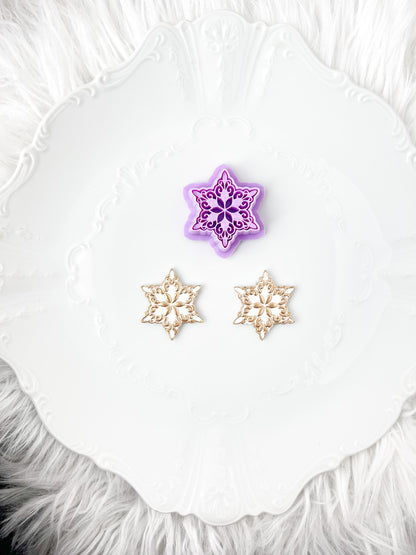 Fancy Imprint Snowflake Clay Cutter - September 2023