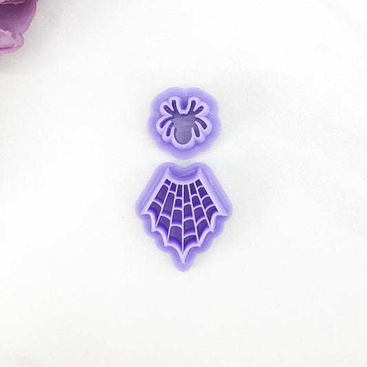 Spider and Web Clay Cutter Duo - August Launch