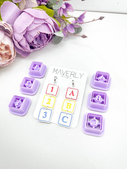 ABC/123 Blocks Clay Cutter Set - August Launch