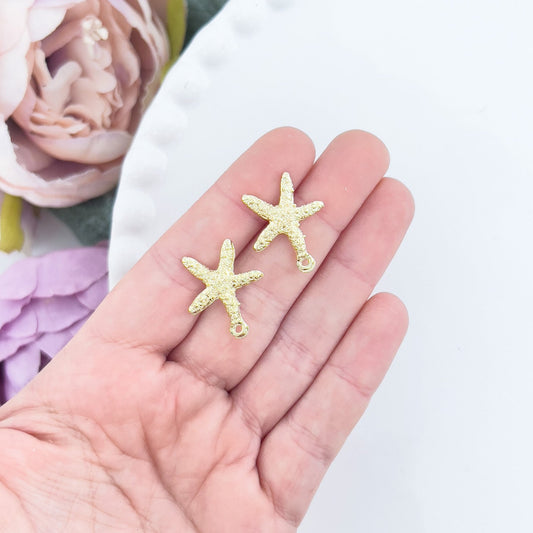 Starfish Textured Stud Finding - 10 PIECES - June Launch