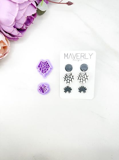 Spider and Web Clay Cutter Duo - August Launch