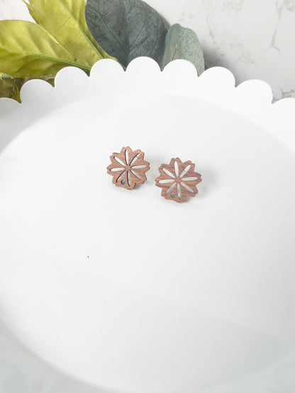 Flower Style #1 Wooden Stud Finding - 10 PIECES