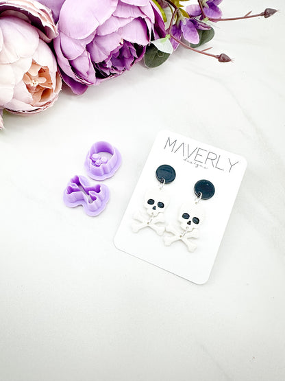 Skull and Cross Bones Clay Cutter Duo - August Launch
