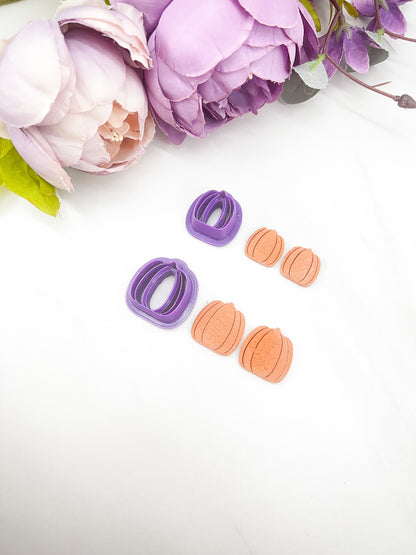 Pumpkin Clay Cutter - 2 Imprint Lines - August Launch