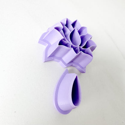 Lotus Teardrop Dangle Set - Clay Cutters - October Launch