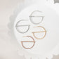 Circle Cut Bezel Stud Finding Circle Charm - 10 PIECES - June Launch
