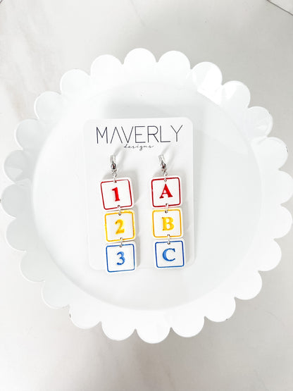 ABC/123 Blocks Clay Cutter Set - August Launch