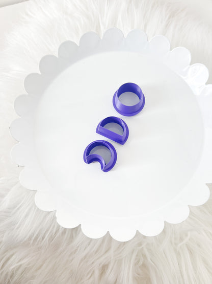 Moon Phase Set - 3 Pieces - Clay Cutter - October Launch