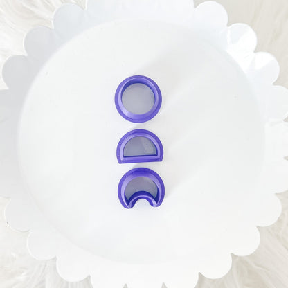 Moon Phase Set - 3 Pieces - Clay Cutter - October Launch