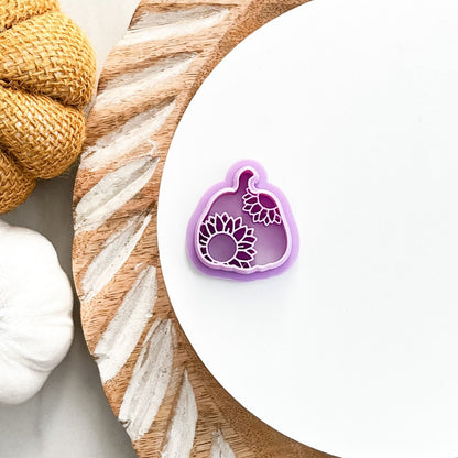 Sunflower Pumpkin Clay Cutter - August Launch